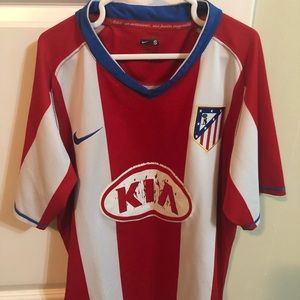 Atlético Madrid Soccer Football Jersey size Small Vintage